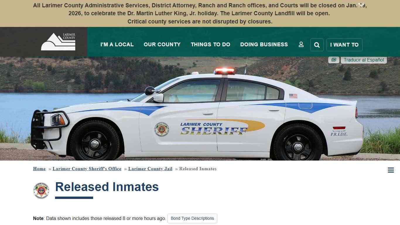 Released Inmates | Larimer County